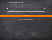 Tablet Screenshot of flyingcanoetraders.com